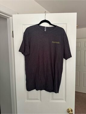 Terrain uni-sex staff shirt size XL Short-Sleeve Crewneck - Charcoal